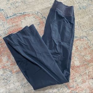 Dark Gray Koi Scrub Pants